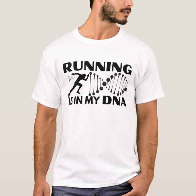 T-shirt Running Est Dans Mon ADN (Devant)