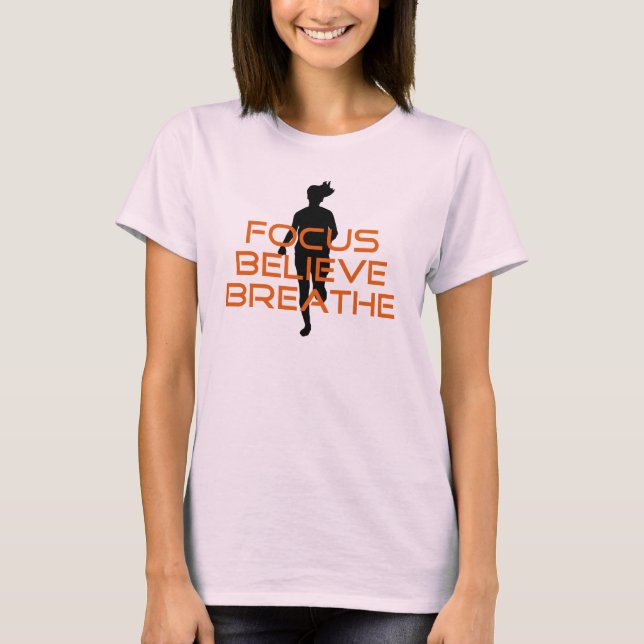 T-shirt Running Orange Focus (Devant)
