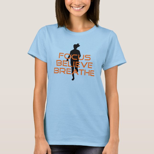 T-shirt Running Orange Focus (Devant)