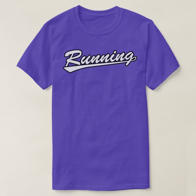 T-shirt Running script (Design devant)