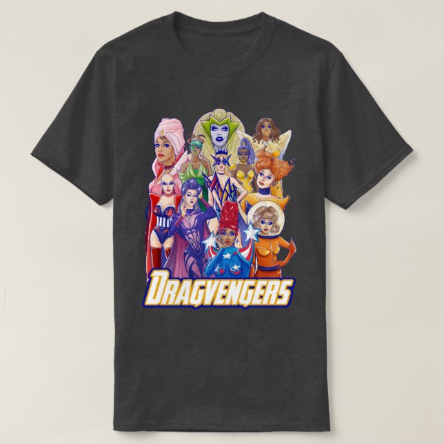 T-shirt RuPauls Dragvengers Tous les gagnants (Design devant)