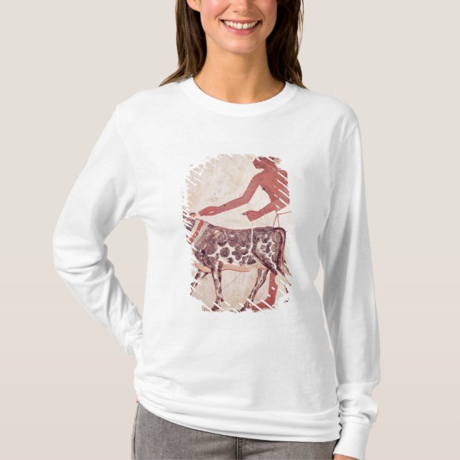 T-shirt Rural menant une vache sacrifier (Devant)
