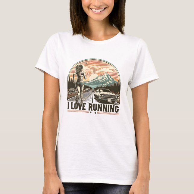 T-shirt Rush d'endorphine : J'adore courir (Devant)
