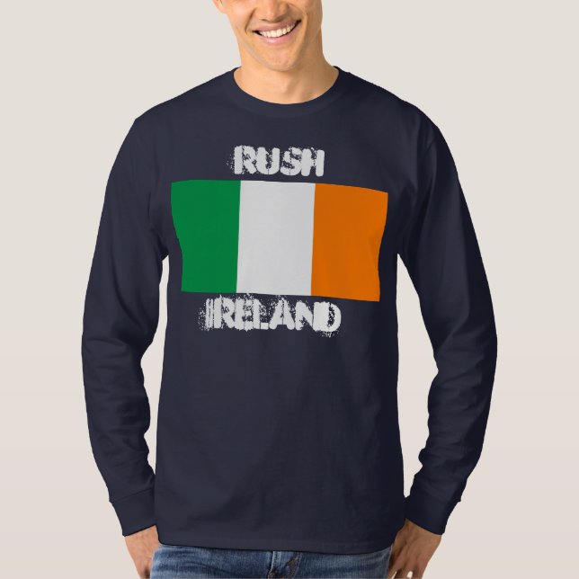 T-shirt Rush, Irlande avec drapeau irlandais (Devant)