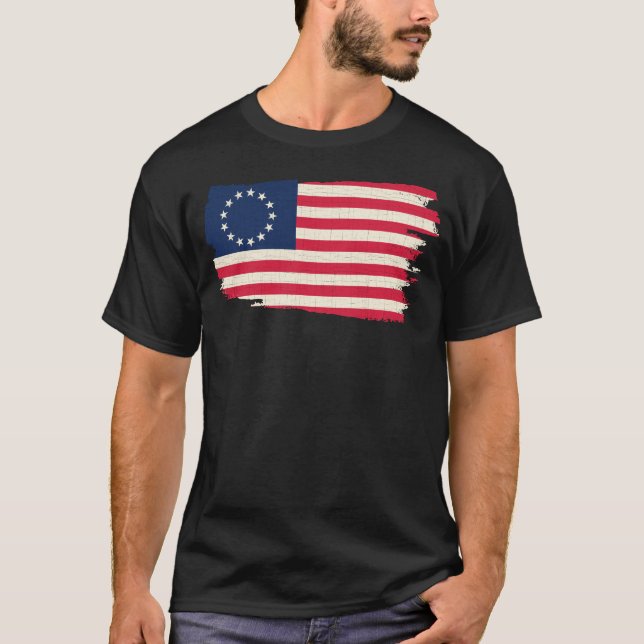 T-shirt rush-limbaugh betsy ross drapeau chemise (Devant)