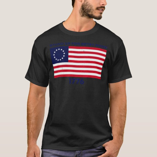 T-shirt rush limbaugh stund up for betsy Ross flag 4th of  (Devant)