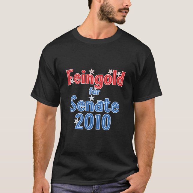 T-shirt Russ Feingold pour la conception d'étoile du sénat (Devant)