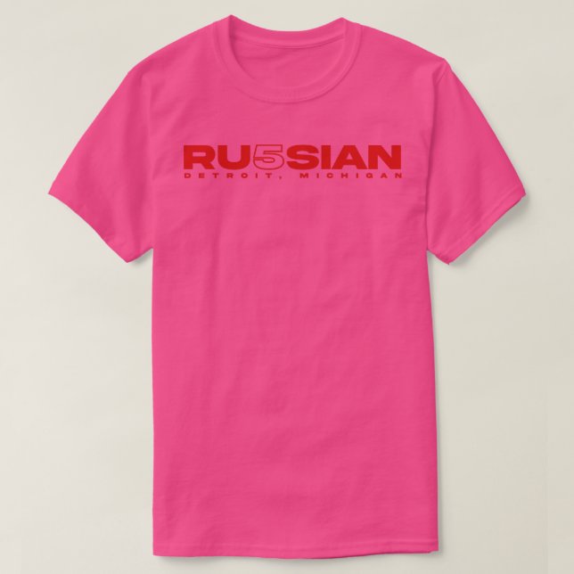 T-shirt Russe 5 1 (Design devant)