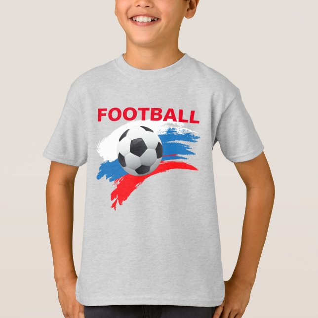 T-shirt russe de football garçon (Devant)