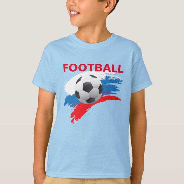 T-shirt russe de football garçon (Devant)