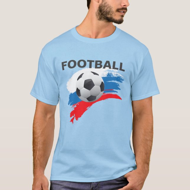 T-shirt russe masculin de football (Devant)