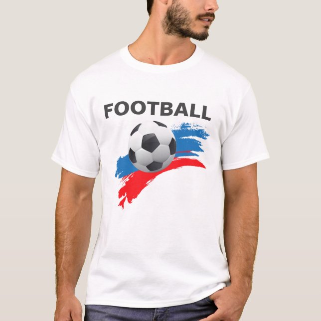 T-shirt russe masculin de football (Devant)