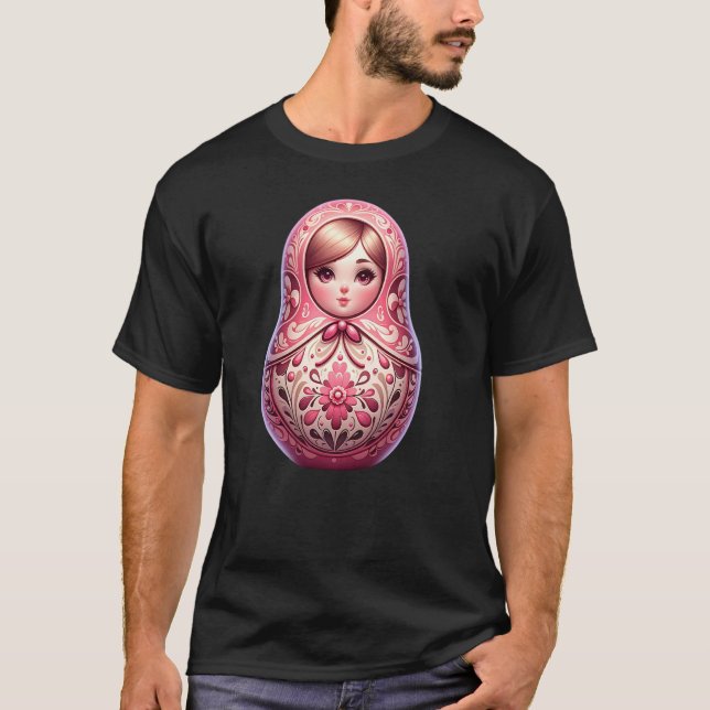 T-shirt Russe Matreshka Russie Russes Matryoshka (Devant)
