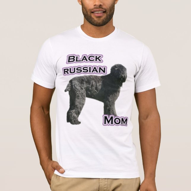 T-shirt Russe Noir Terrier Maman 4 (Devant)