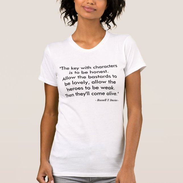 T-shirt Russell T Davies - caractères (Devant)