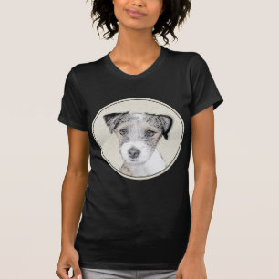 T-shirt Russell Terrier Peinture rugueuse - Art Chien orig