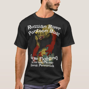 T-shirt Russian River Péninsule de Kenai Cage Fighting