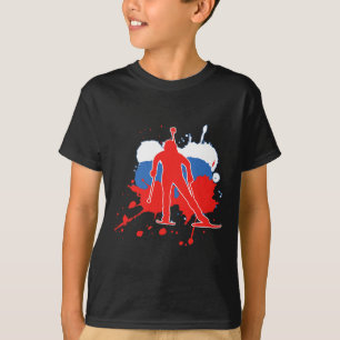 T-shirt Russie Drapeau Biathloniste - Biathlon russe 1
