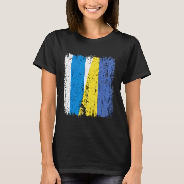 T-shirt Russie libre Ukraine Drapeau moitié Opposition rus (Devant)