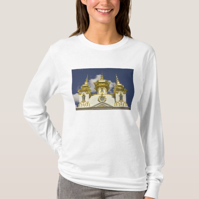 T-shirt Russie. Petrodvorets. Palais de Peterhof. Pierre l (Devant)