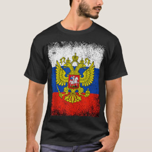 T-shirt Russie Russie Russie Fédération de Russie armoirie