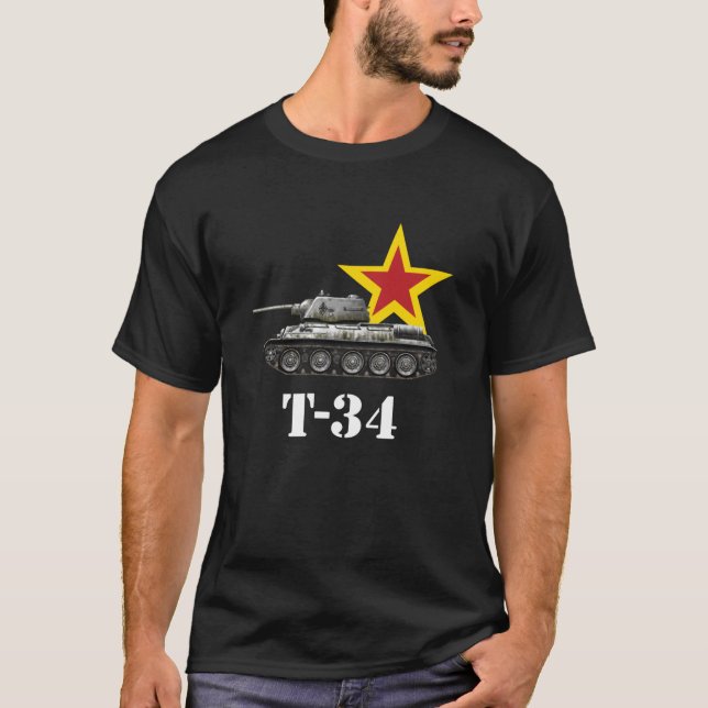 T-shirt Russie soviétique Tank Seconde Guerre mondiale (Devant)