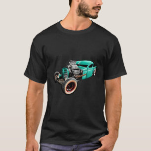 T-shirt Rust Bucket Outline Fundy Hot Retro Rod Diesel Car