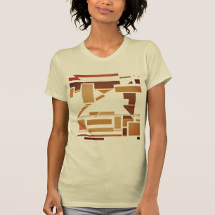 T-shirt Rust Burnt Orange Brown Sud-Ouest d'inspiration Ar