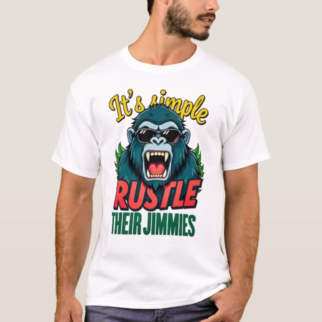 T-shirt Rustez Leurs Jimmies (Devant)