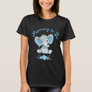 T-shirt Rustique Blue Boy Elephant Maman pour être Baby sh