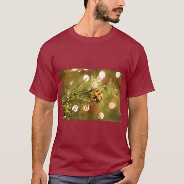 T-Shirt Rustique Cône de Pin – Charme Naturel de l (Devant)