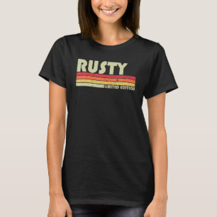 T-shirt RUSTY Nom cadeau personnalisé Funny Retro Vintage