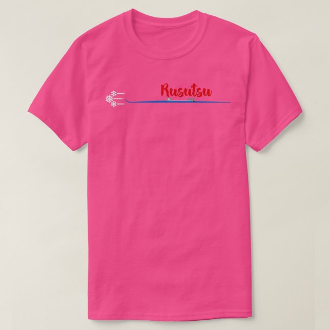 T-shirt Rusutsu Japon Ski (Design devant)