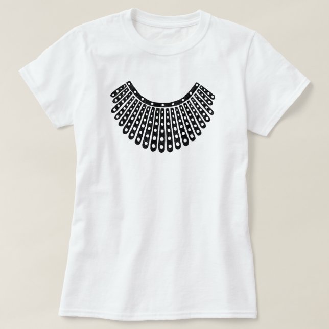 T-shirt Ruth Bader Ginsburg Collier RBG célèbre (Design devant)