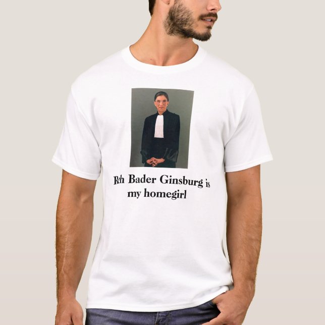 T-shirt Ruth Bader Ginsburg est mon homegirl (Devant)