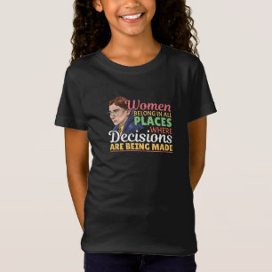 T-Shirt Ruth Bader Ginsburg Féministe Avocate Juge