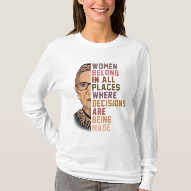 T-shirt Ruth Bader Ginsburg RBG (Devant)