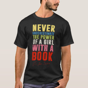 T-shirt Ruth Bader Ginsburg RBG Citation Girl With Book Wo