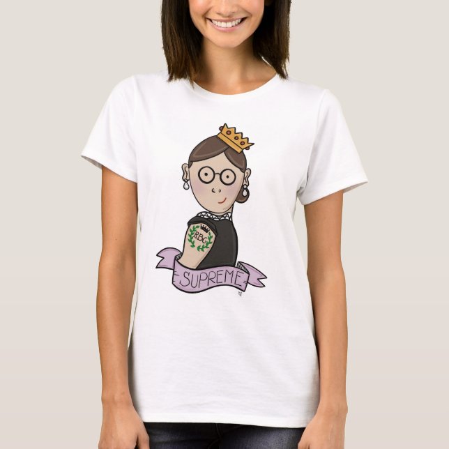 T-shirt Ruth Bader Ginsburg, RBG notoire (Devant)