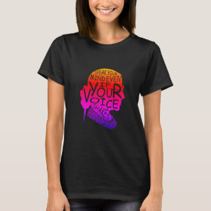 T-shirt Ruth Bader Parle De Ton Esprit Même Si Ta Voix Ti