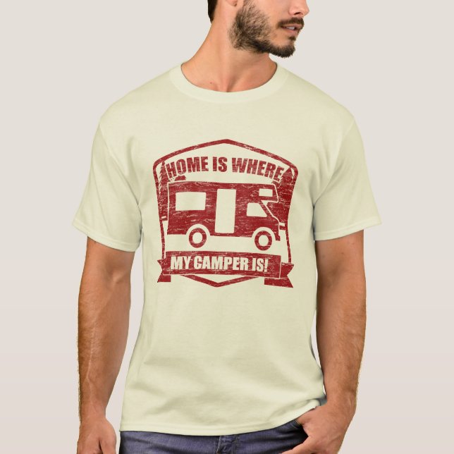 T-shirt RV, Camper Van Propriétaires Camping sauvage (Devant)