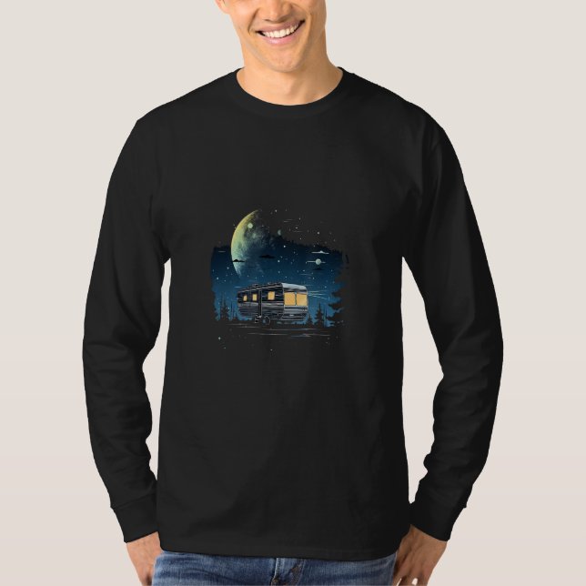 T-shirt RV Camping Camper Tent Caravan Motorhome Outdoor_1 (Devant)