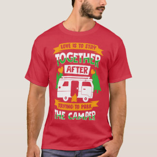 T-shirt RV Camping Couple Camper Mariage Anniversaire Cade