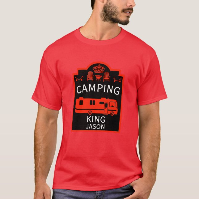 T-shirt RV Camping King USA (Devant)