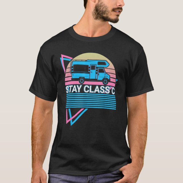 T-shirt RV Camping RV Camping Truck Camping Retro_18 (Devant)