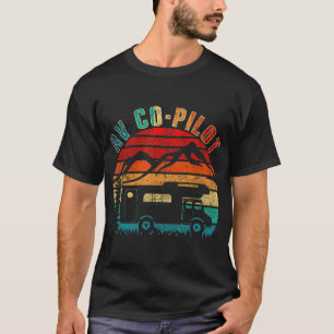 T-shirt RV Co-pilote Camping Funny Vintage Motorhome Trave