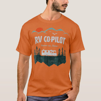 T-shirt RV Co-pilote Camping Motorhome voyage vacances cad