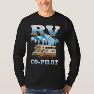 T-shirt Rv Co Pilote Motorhome Camping Voyage Vacances Cou