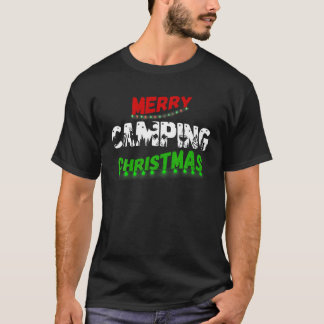 T-shirt RV et Tente Camping Amateurs Joyeux feux de Noël