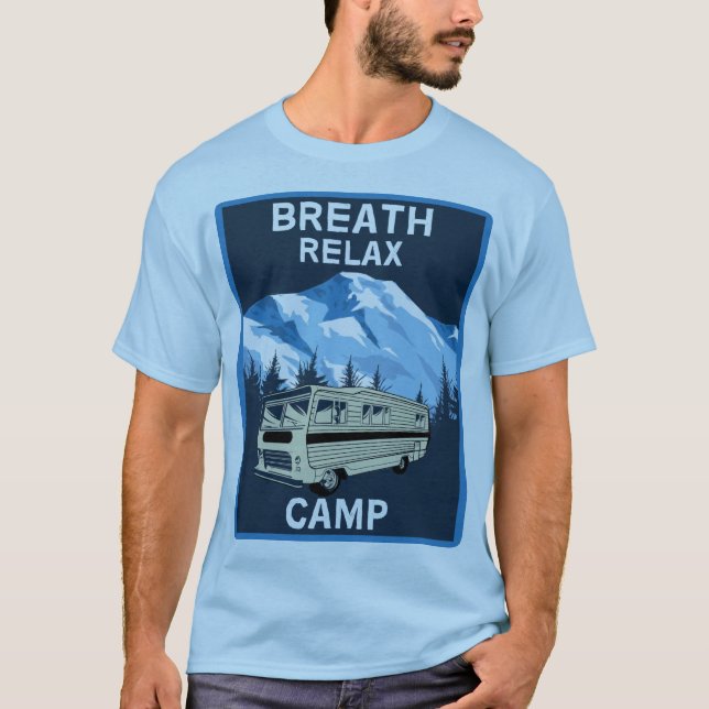 T-shirt RV Motorhome | Camper | Van de voyage | Musique ré (Devant)